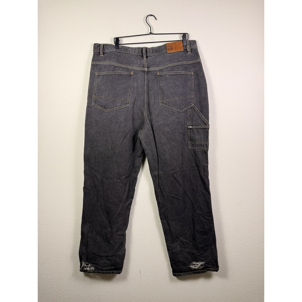 VTG Ecko Unltd Baggy Carpenter Jeans Mens 40  Dark Wash Gray Denim